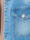 Куртка джинсова блакитна | 6286451 | фото 5