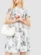 Сукня А-силуету сіра з принтом | 6286460 | фото 2