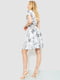 Платье А-силуэта серое с принтом | 6286460 | фото 4