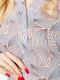 Сукня А-силуету пудрова з принтом | 6286476 | фото 5