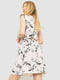 Сукня А-силуету пудрова з принтом | 6286477 | фото 4