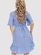Платье А-силуэта синее с узором | 6286483 | фото 4
