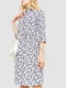 Платье А-силуэта молочное с принтом | 6286488 | фото 3