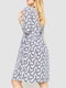 Платье А-силуэта молочное с принтом | 6286488 | фото 4