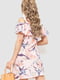 Платье А-силуэта персиковое с принтом | 6286499 | фото 4