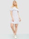 Платье А-силуэта белое с узором | 6286505 | фото 2