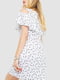 Платье А-силуэта белое с узором | 6286505 | фото 4