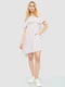 Платье А-силуэта белое с узором | 6286506 | фото 2