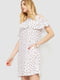 Платье А-силуэта белое с узором | 6286506 | фото 3