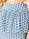 Сукня А-силуету блакитна з візерунком | 6286512 | фото 5