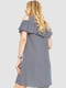 Сукня А-силуету синя з візерунком | 6286514 | фото 4