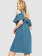 Сукня А-силуету синя з візерунком | 6286515 | фото 4