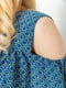 Сукня А-силуету синя з візерунком | 6286515 | фото 5