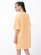 Платье-футболка оранжевое | 6286705 | фото 3