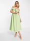 Сукня А-силуету зелена | 6286716 | фото 2