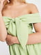 Платье А-силуэта зеленое | 6286716 | фото 4