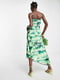 Сукня зелена з принтом тай-дай | 6286878 | фото 4