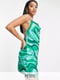 Платье зеленое с абстрактным принтом | 6286927 | фото 2
