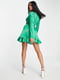 Платье А-силуэта зеленое | 6286944 | фото 3