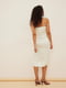 Платье белое с цветочным принтом | 6287136 | фото 3