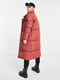 Стьобане червоне пальто з внутрішніми трикотажними манжетами | 6287164 | фото 4