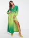 Сукня А-силуету зелено-салатова | 6287335 | фото 2