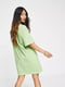 Платье-футболка зеленое | 6287434 | фото 4