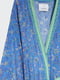 Кимоно синее с цветочным принтом | 6287617 | фото 4