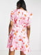 Платье розовое с принтом | 6287629 | фото 4