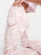 Джинсы розовые с камуфляжным принтом | 6287630 | фото 4
