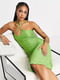Платье зеленое с узором | 6287728 | фото 2