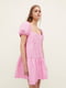 Платье А-силуэта розовое | 6287977 | фото 2