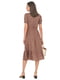 Сукня А-силуету коричнева з візерунком | 6288039 | фото 5