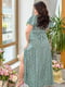 Сукня оливкова з принтом | 6282932 | фото 2