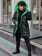 Куртка черно-зеленая двусторонняя | 6283333 | фото 4