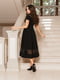 Платье А-силуэта черное | 6285005 | фото 2