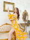 Платье желтое с цветочным принтом | 6285124 | фото 7