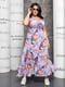Платье фиолетовое с цветочным принтом | 6285161 | фото 4