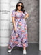 Сукня фіолетова з квітковим принтом | 6285161 | фото 2
