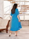 Сукня А-силуету синя | 6285178 | фото 3