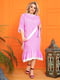 Платье А-силуэта розовое | 6285184 | фото 3
