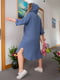 Платье-рубашка голубое | 6285268 | фото 3
