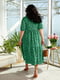 Платье зеленое с анималистическим принтом | 6285269 | фото 2