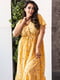 Платье желтое с цветочным принтом | 6285330 | фото 4