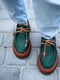 Туфли кожаные зеленые | 6290743 | фото 5
