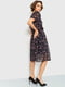 Сукня А-силуету чорна з принтом | 6290912 | фото 3