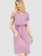 Сукня А-силуету рожева з принтом | 6290911 | фото 2