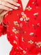 Платье А-силуэта красное с принтом | 6290915 | фото 5