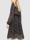 Сукня А-силуету чорна з принтом | 6290921 | фото 4