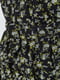Сукня А-силуету чорна з принтом | 6290923 | фото 5